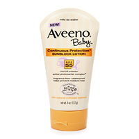 8707_10001081 Image Aveeno Baby Sunblock Lotion, Continuous Protection, SPF 55.jpg